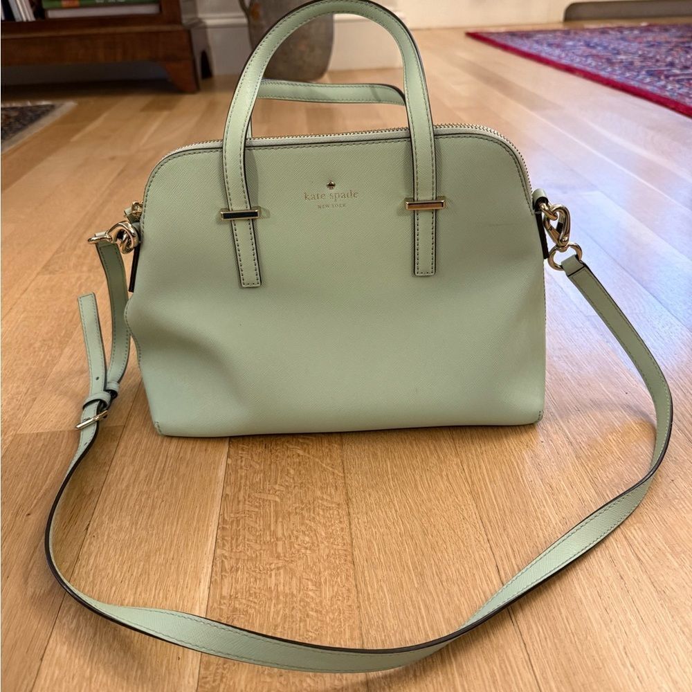 kate spade Sage Green Leather Satchel
